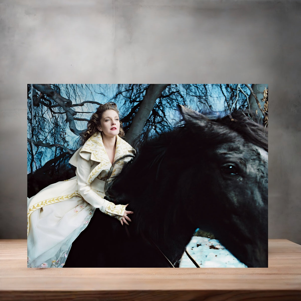 Annie Leibovitz 8.5" x 11" art print set of 2, glossy and matte. Drew Barrymore v2