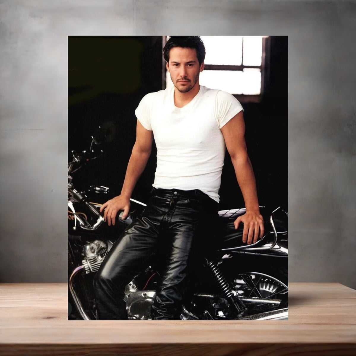 Annie Leibovitz 8.5" x 11" art print set of 2, glossy and matte. Keanu Reeves