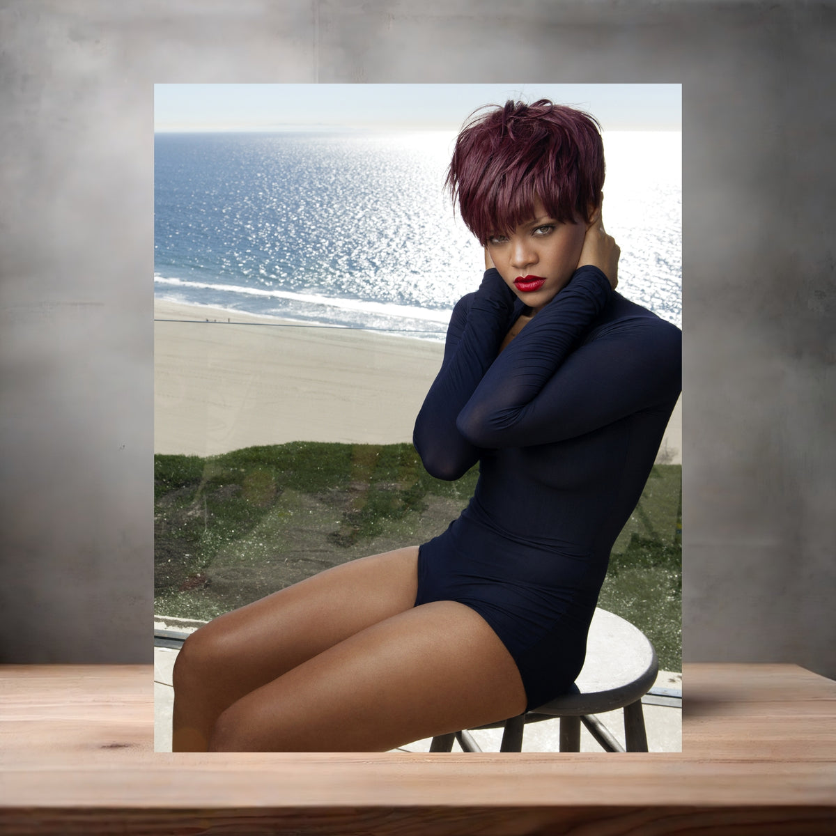 Annie Leibovitz 8.5" x 11" art print set of 2, glossy and matte. Rihanna v3