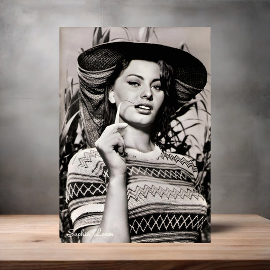 Sophia Loren poster with multiple size and finish options. B1
