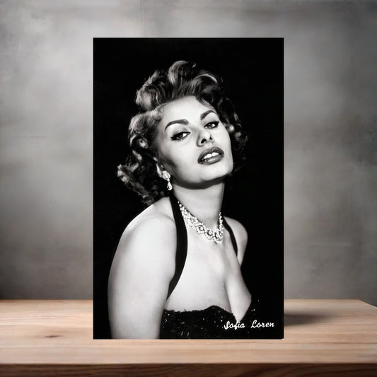 Sophia Loren poster with multiple size and finish options. A1