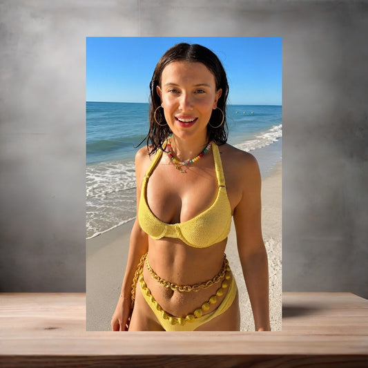 Millie Bobby Brown poster with multiple size and finish options. A8