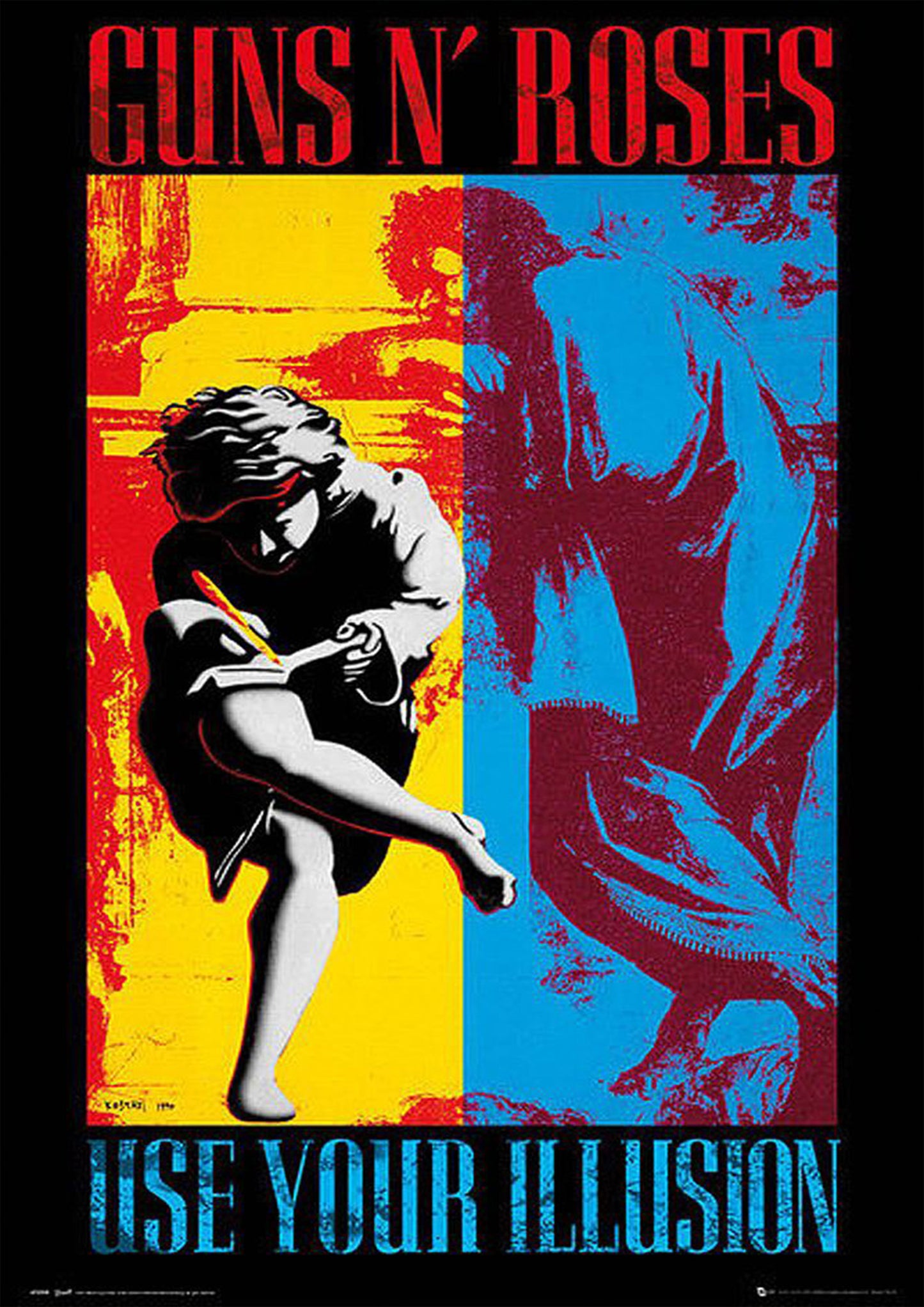 Concert poster with multiple size and finish options. Guns N' Roses Use Your Illusion