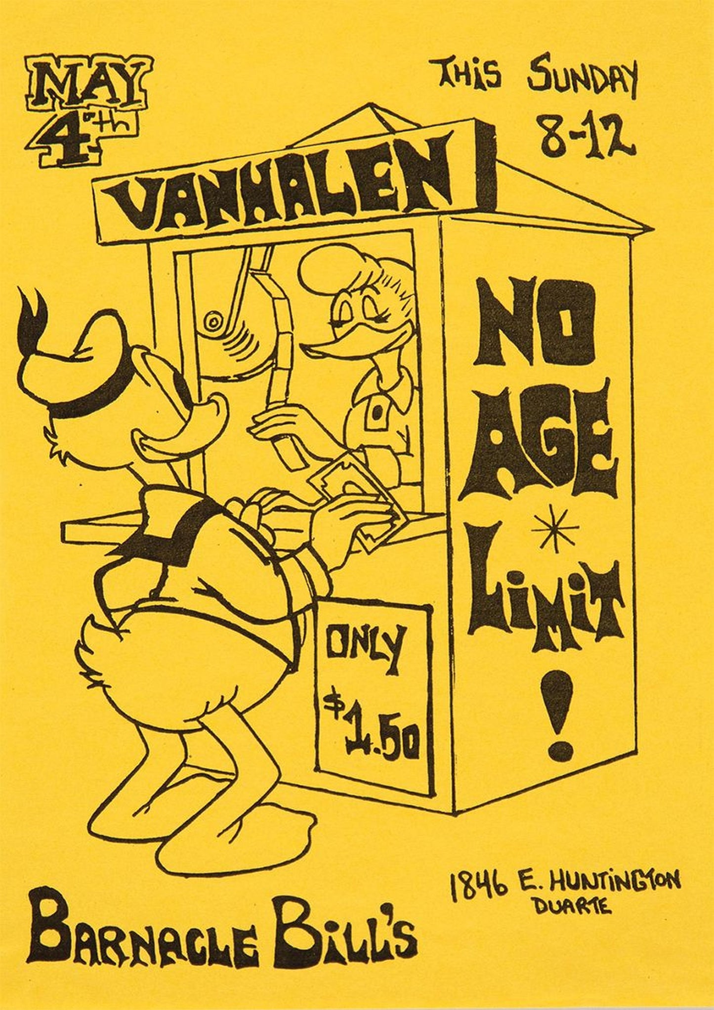 Concert poster with multiple size and finish options. Van Halen