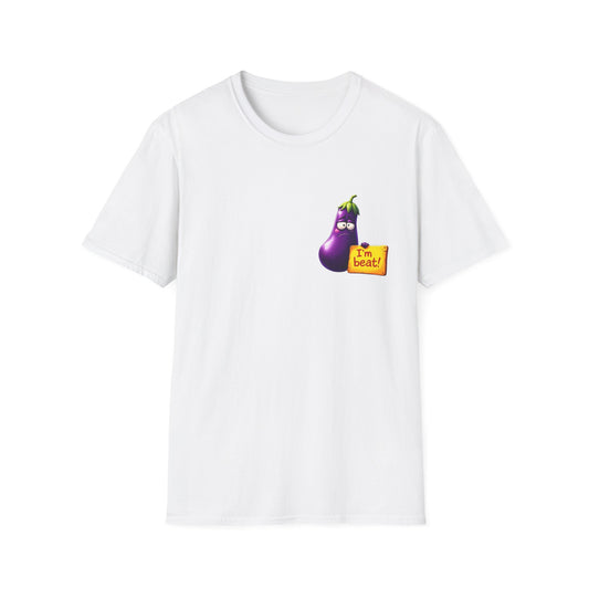 Funny Eggplant T-Shirt, Cute Garden Humor Tee, Unisex Gift, Vegan Apparel,