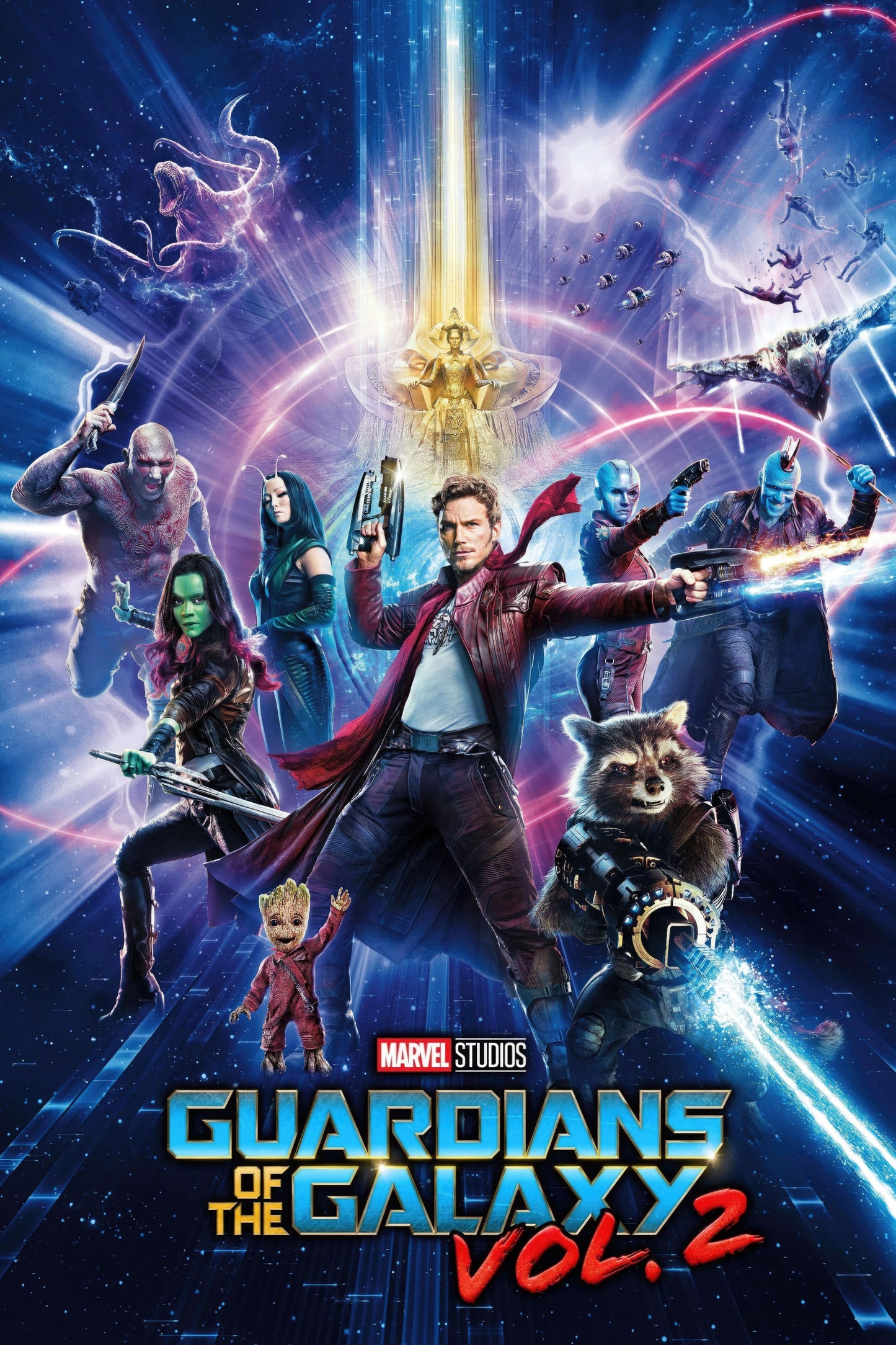 Marvel movie poster with multiple size and finish options. Guardians of the Galaxy vol 2