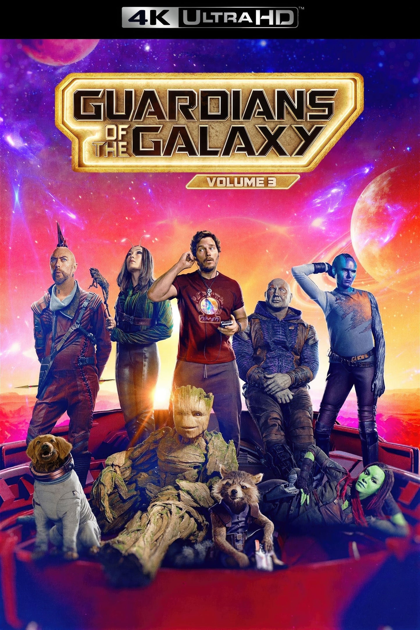 Marvel movie poster with multiple size and finish options. Guardians of the Galaxy vol. 3
