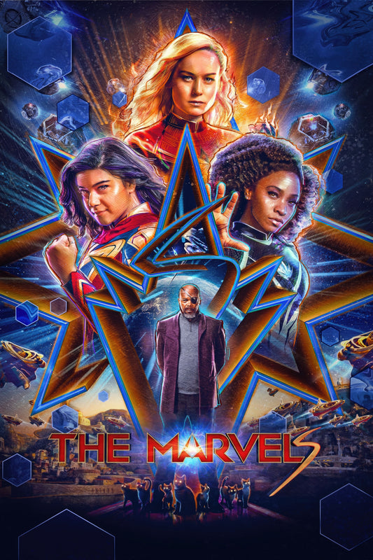 Marvel movie poster with multiple size and finish options. The Marvels