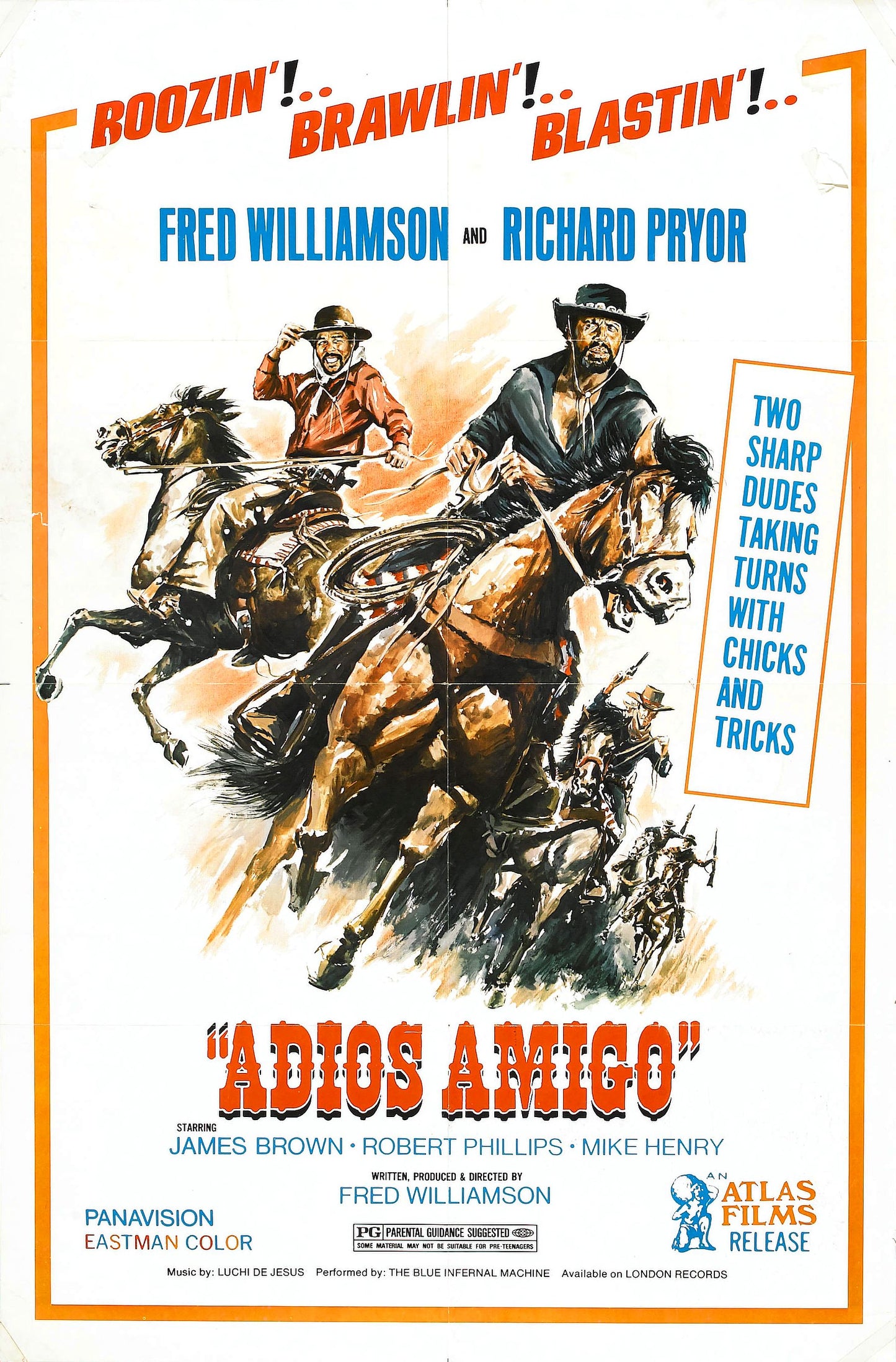 Adios Amigo 13"x 19" movie poster.