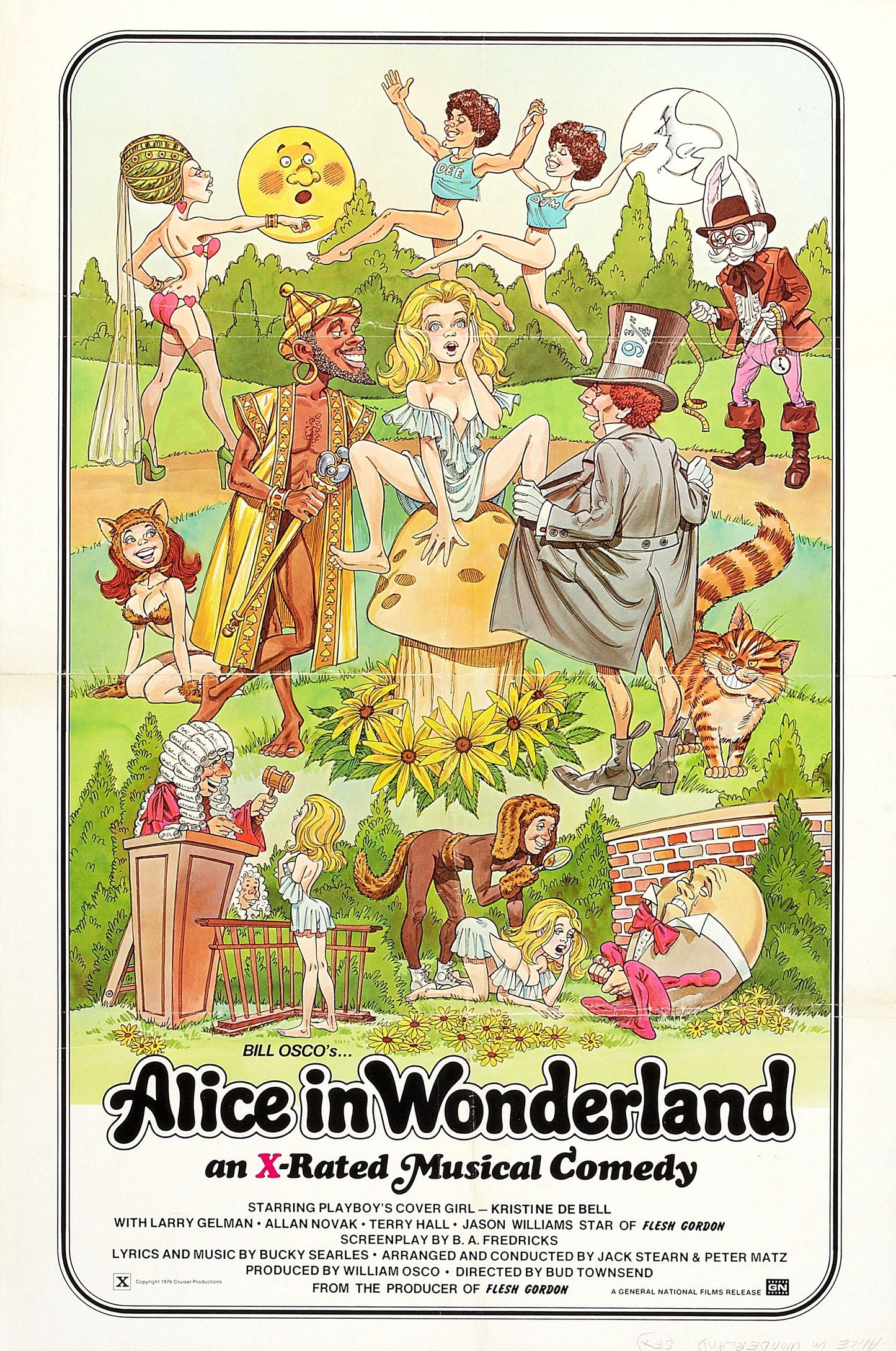 Alice in Wonderland XXX 13"x 19" movie poster. Adult movie