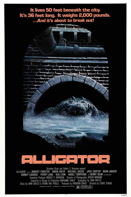 Alligator 13"x 19" movie poster.