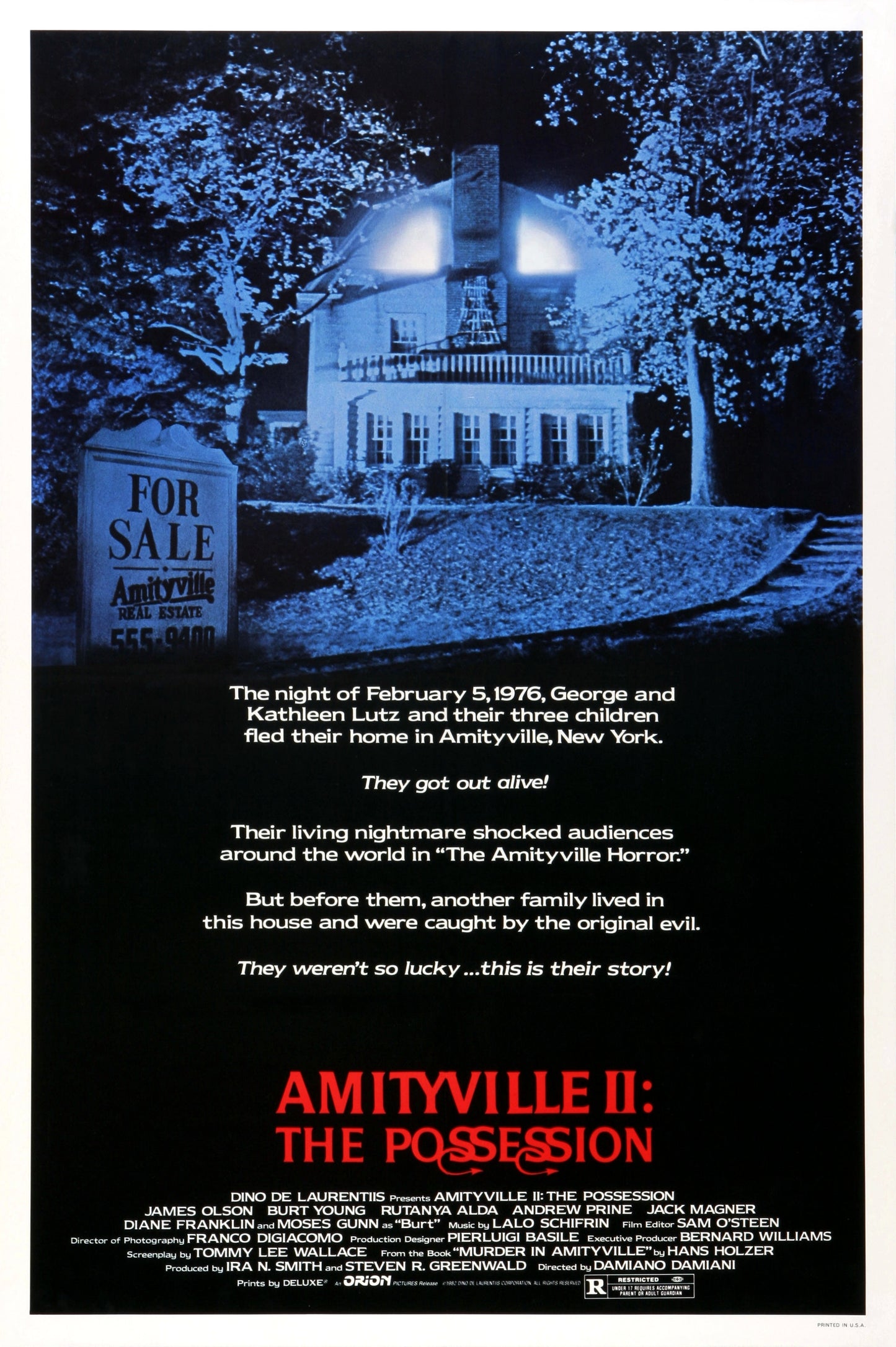 Amityville 2, The Possession 13"x 19" movie poster.