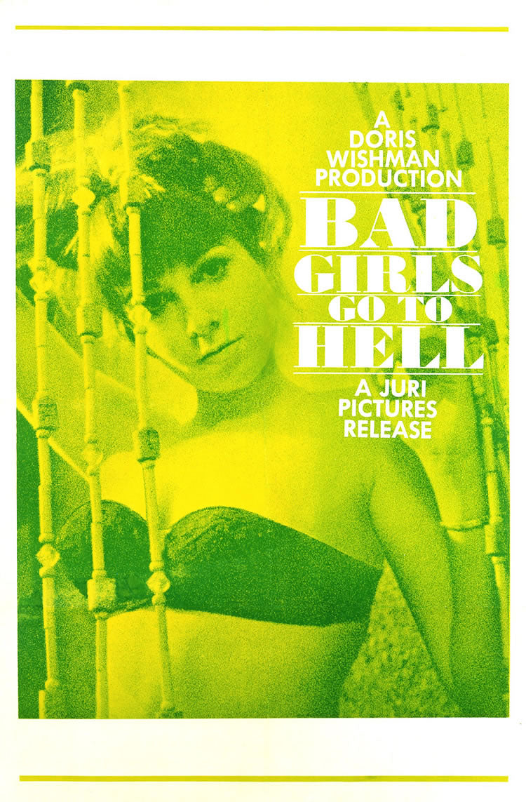 Bad Girls go to Hell 13"x 19" movie poster.