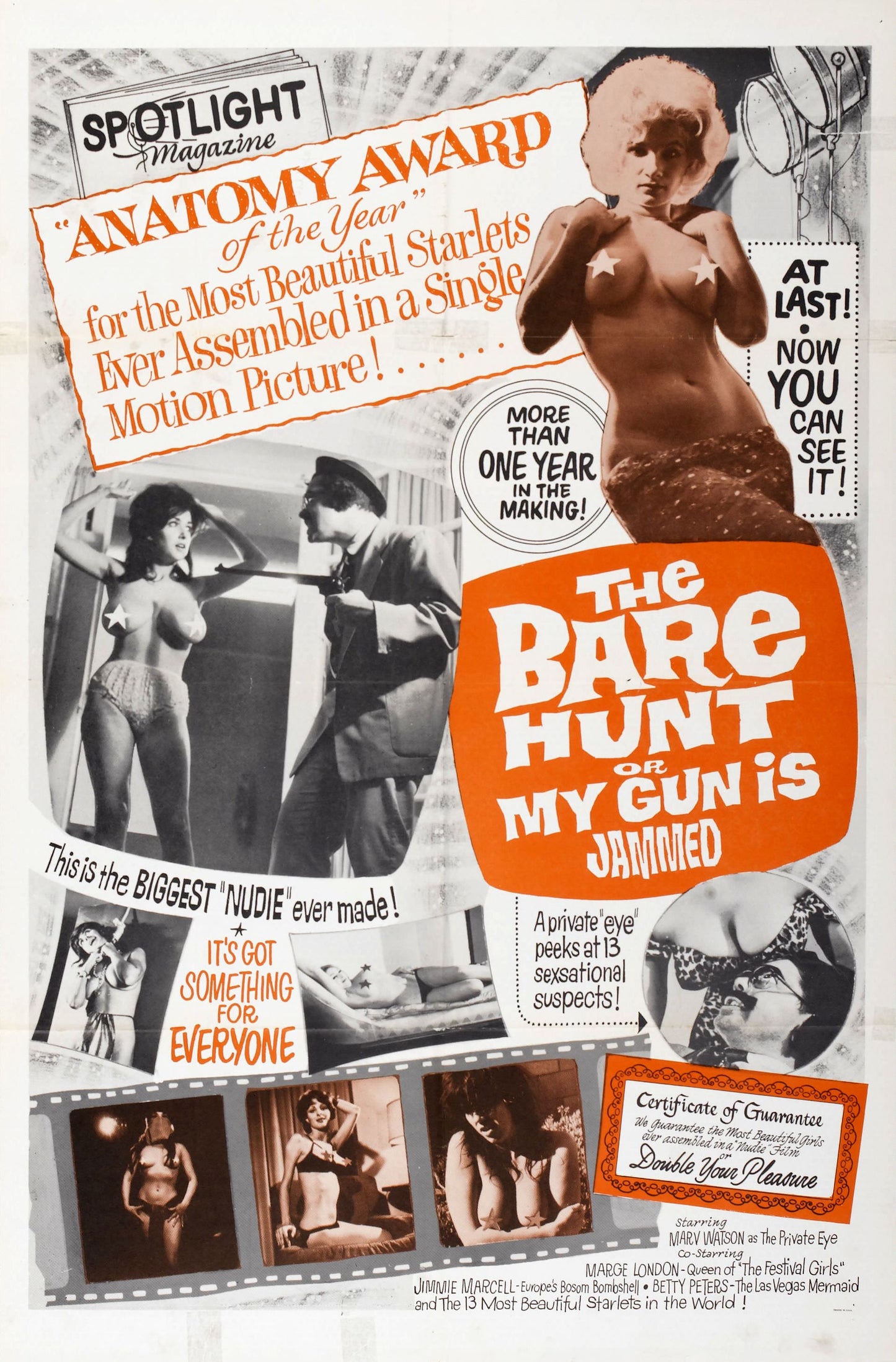 The Bare Hunt 13"x 19" movie poster. Adult movie