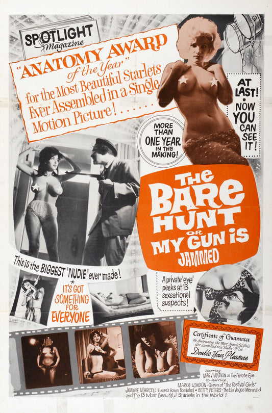 The Bare Hunt 13"x 19" movie poster. Adult movie