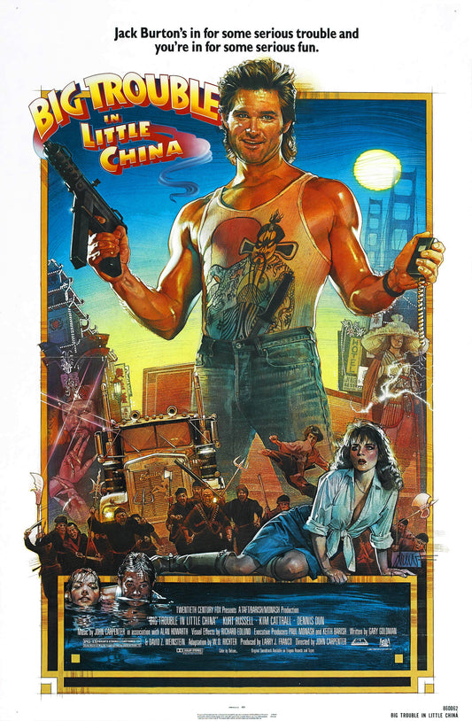 Big Trouble in Little China 13"x 19" movie poster.