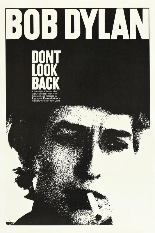 Concert poster with multiple size and finish options. Bob Dylan Don't look Back