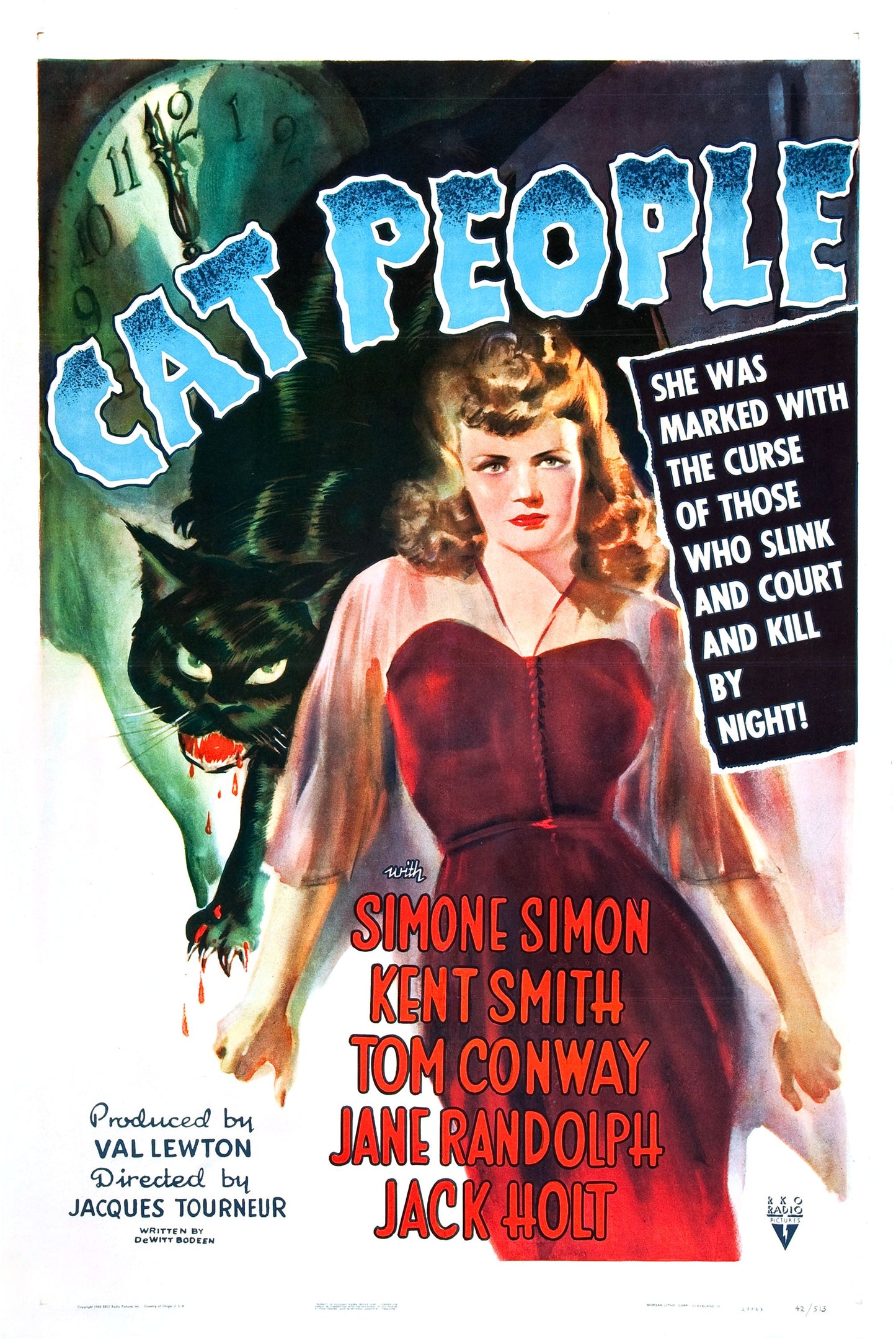 Cat People (1942) 13"x 19" movie poster.