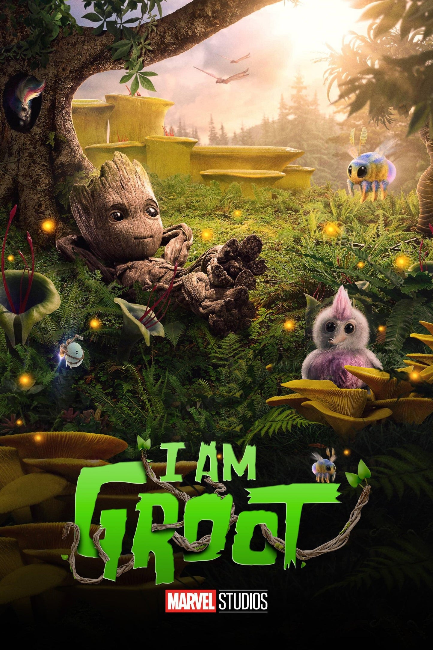 Marvel movie poster with multiple size and finish options. I am Groot