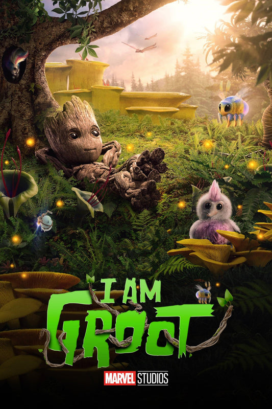 Marvel movie poster with multiple size and finish options. I am Groot