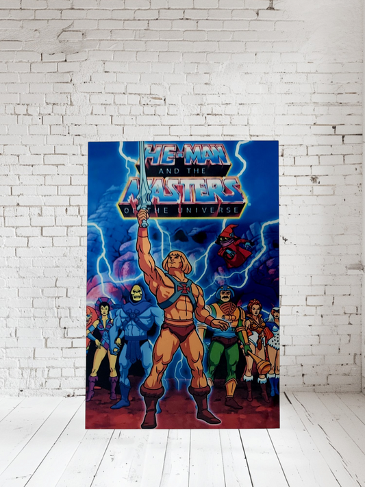 1980's cartoon series on Aluminum print. Multiple sizes and prints available. Smurfs, Thundercats and more
