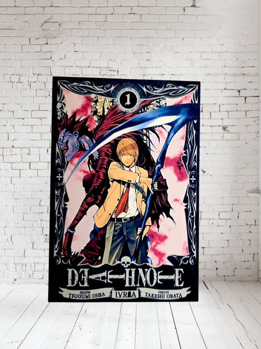 Death Note Anime series Aluminum print. Multiple sizes and prints available