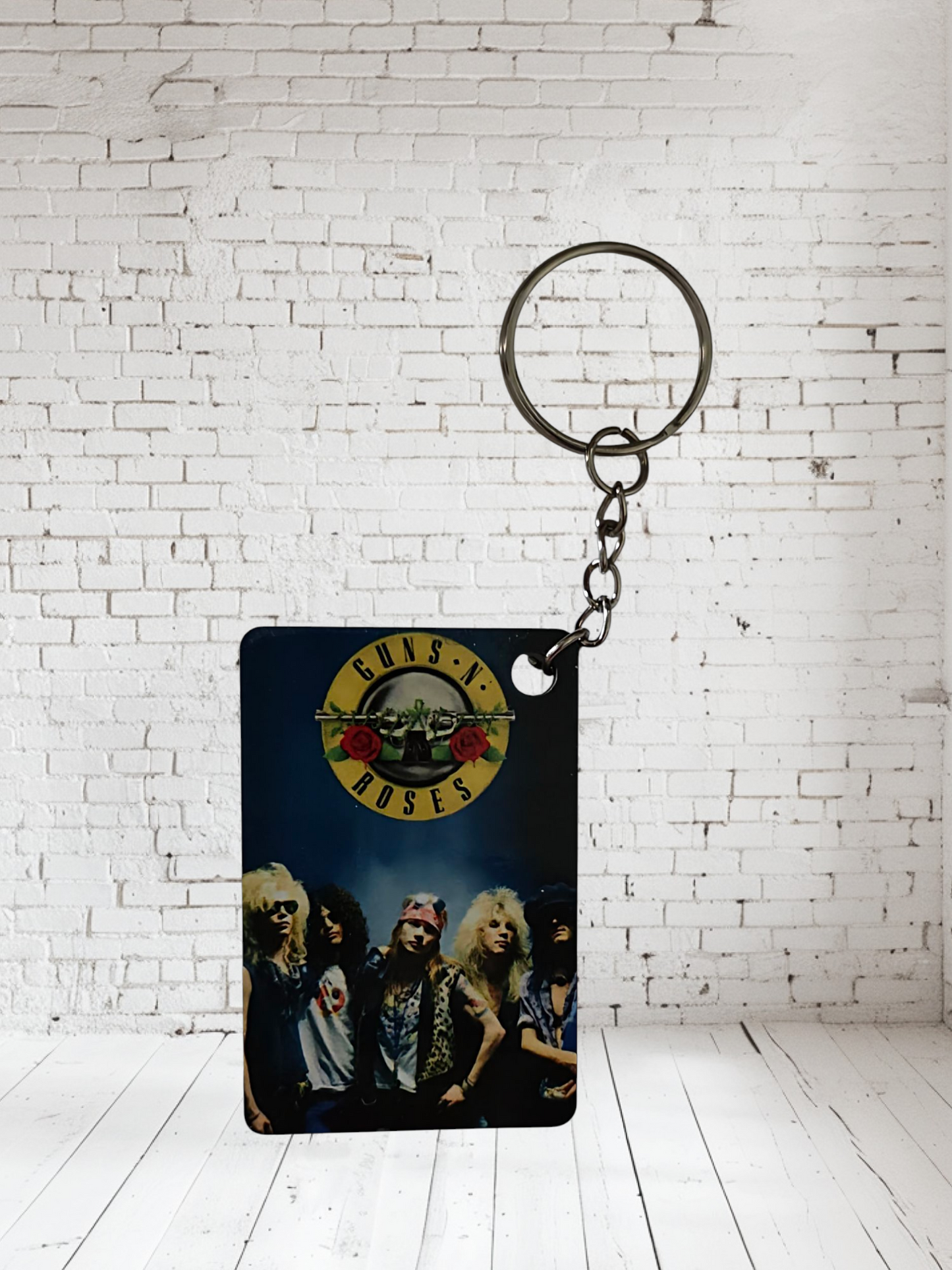 Guns n Roses concert poster and album cover keychains. Multiple designs to choose from