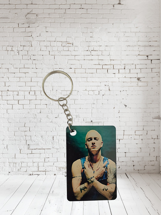 Eminem concert poster and album cover keychains. Multiple designs to choose from