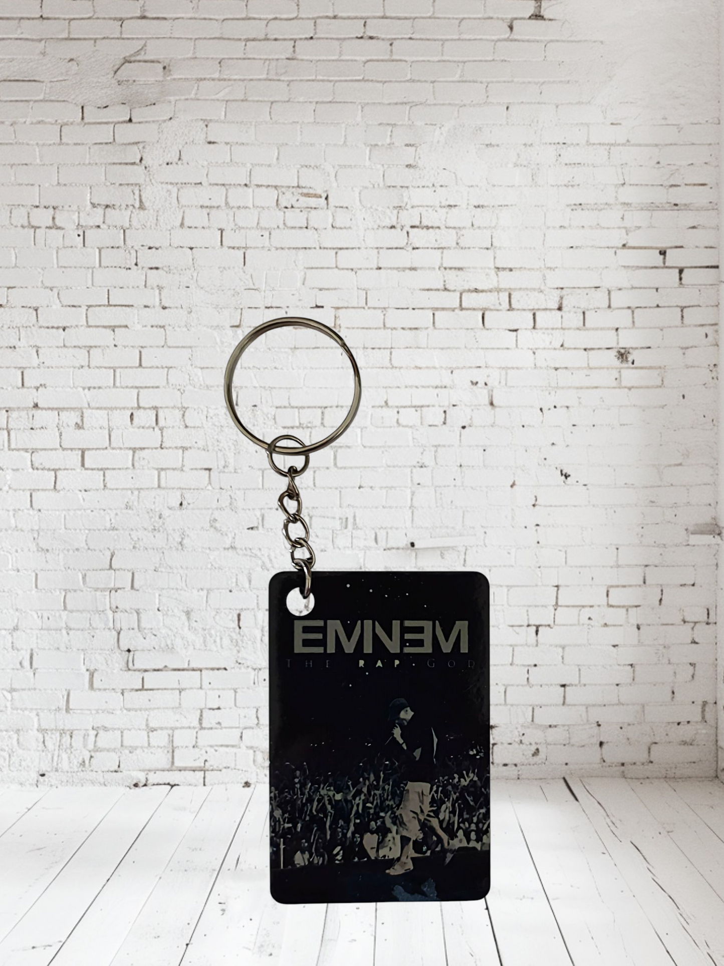 Eminem concert poster and album cover keychains. Multiple designs to choose from