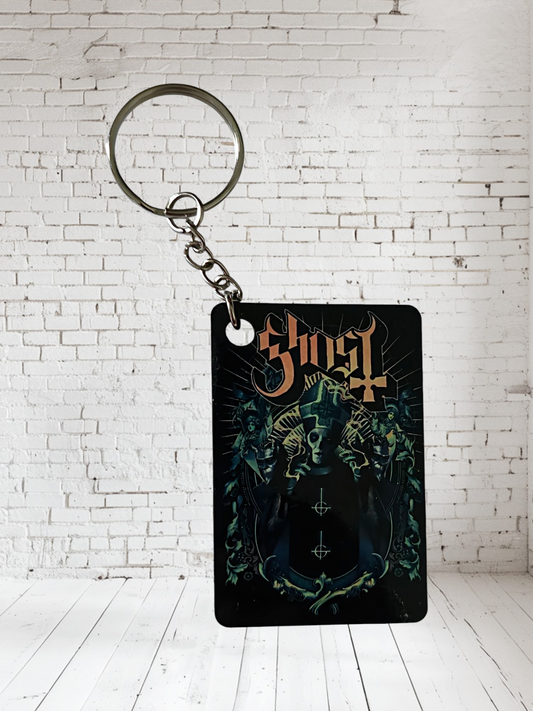 Ghost band keychain collection.  Multiple designs to pick from