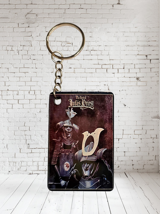 Judas Priest concert poster and album cover keychains. Multiple designs to choose from