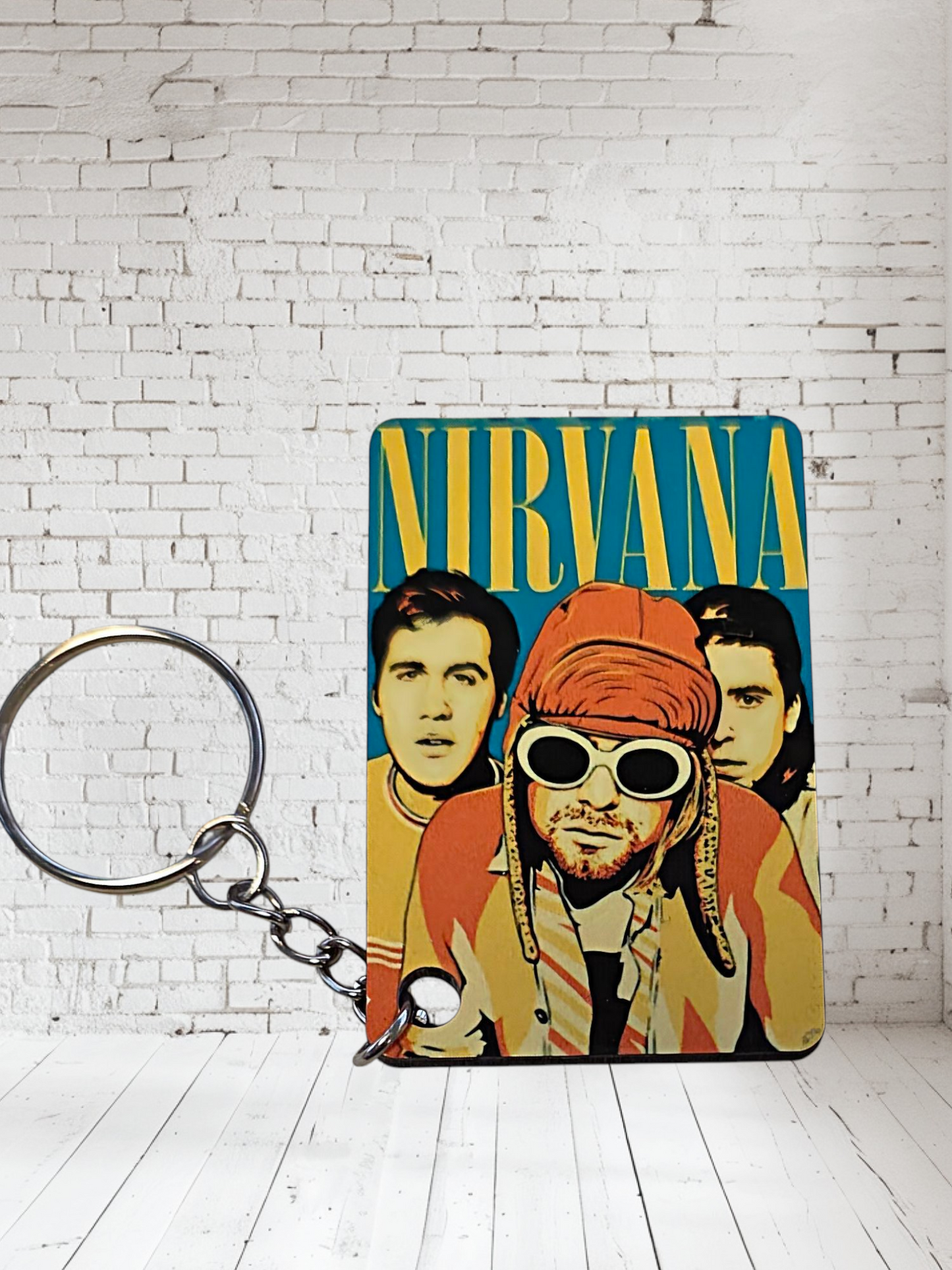 Nirvana concert poster and album cover keychains. Multiple designs to choose from