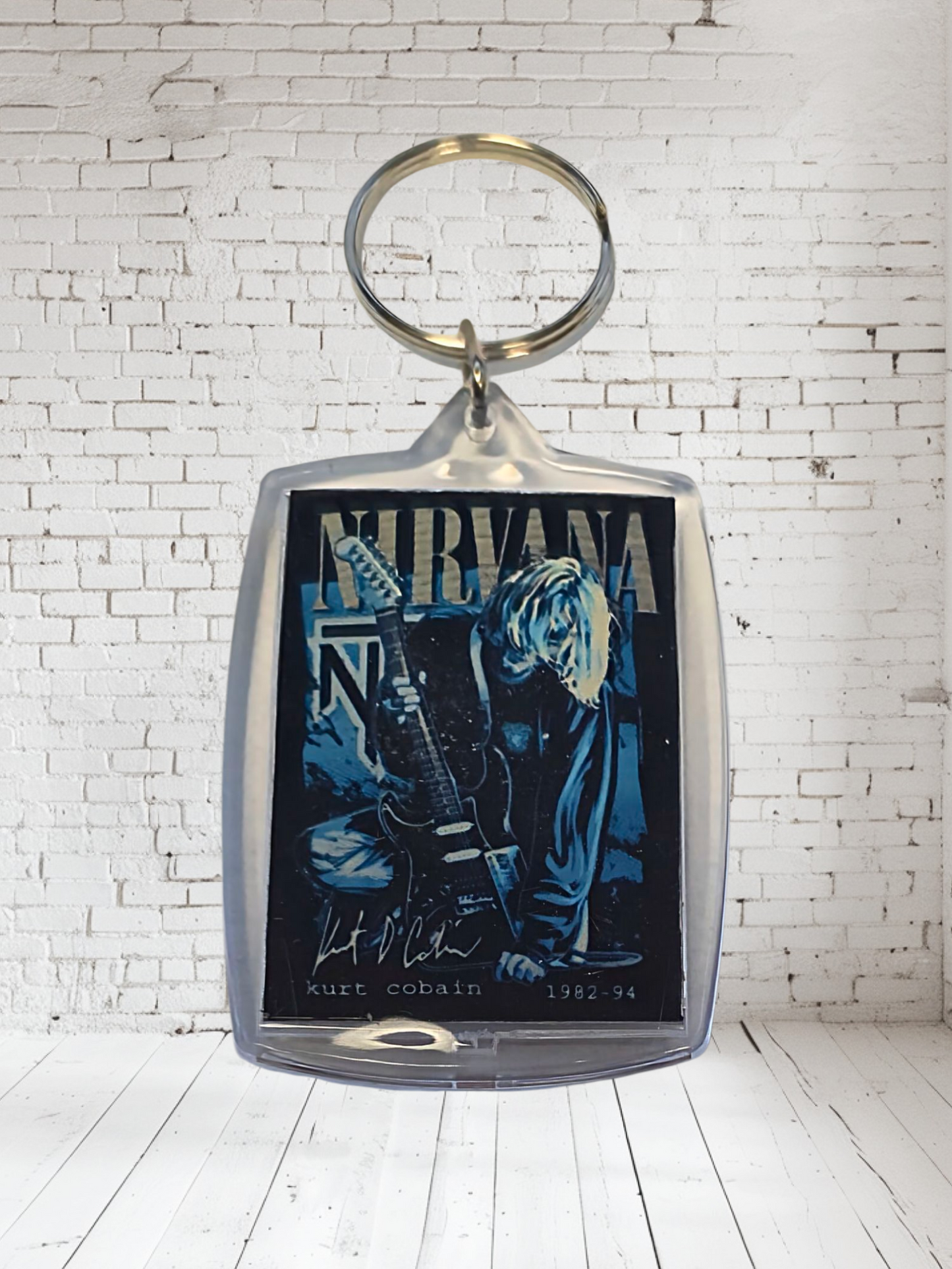Nirvana concert poster and album cover keychains. Multiple designs to choose from
