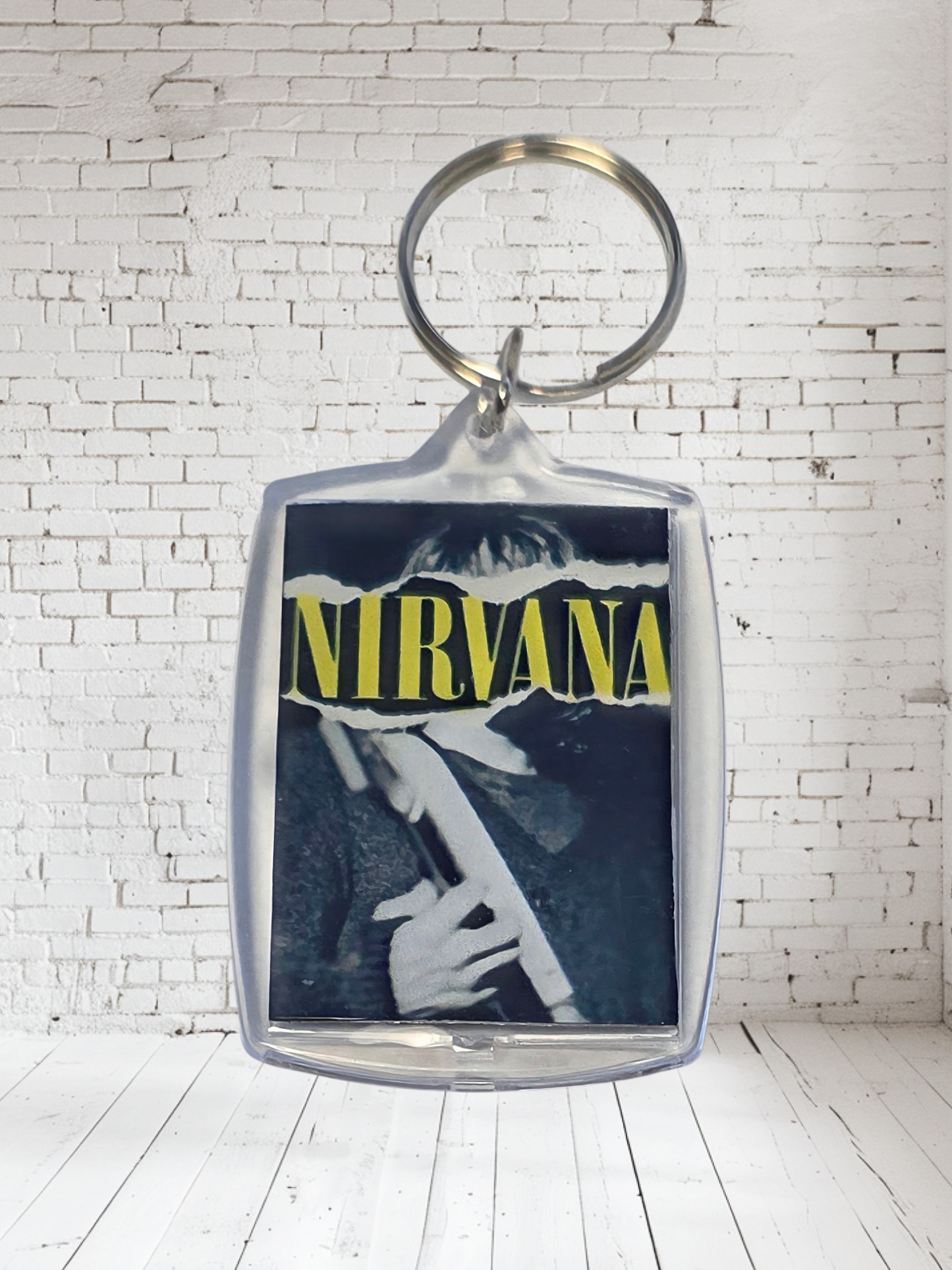 Nirvana concert poster and album cover keychains. Multiple designs to choose from