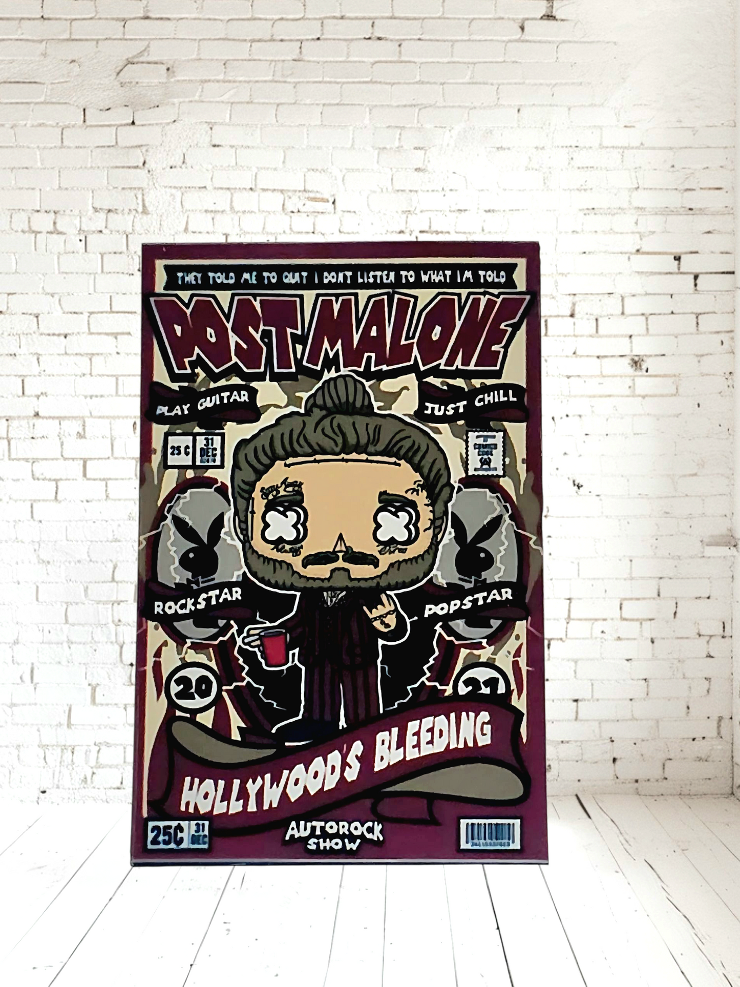 Funko Pop Music posters on Aluminum print. Multiple sizes and prints available.