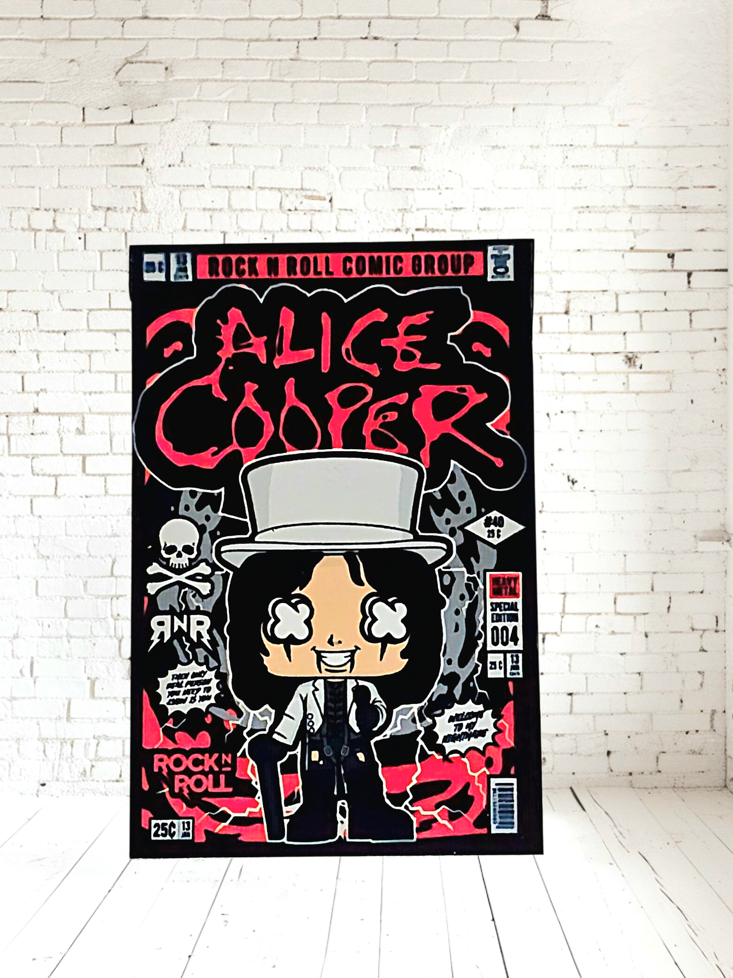 Funko Pop Music posters on Aluminum print. Multiple sizes and prints available.