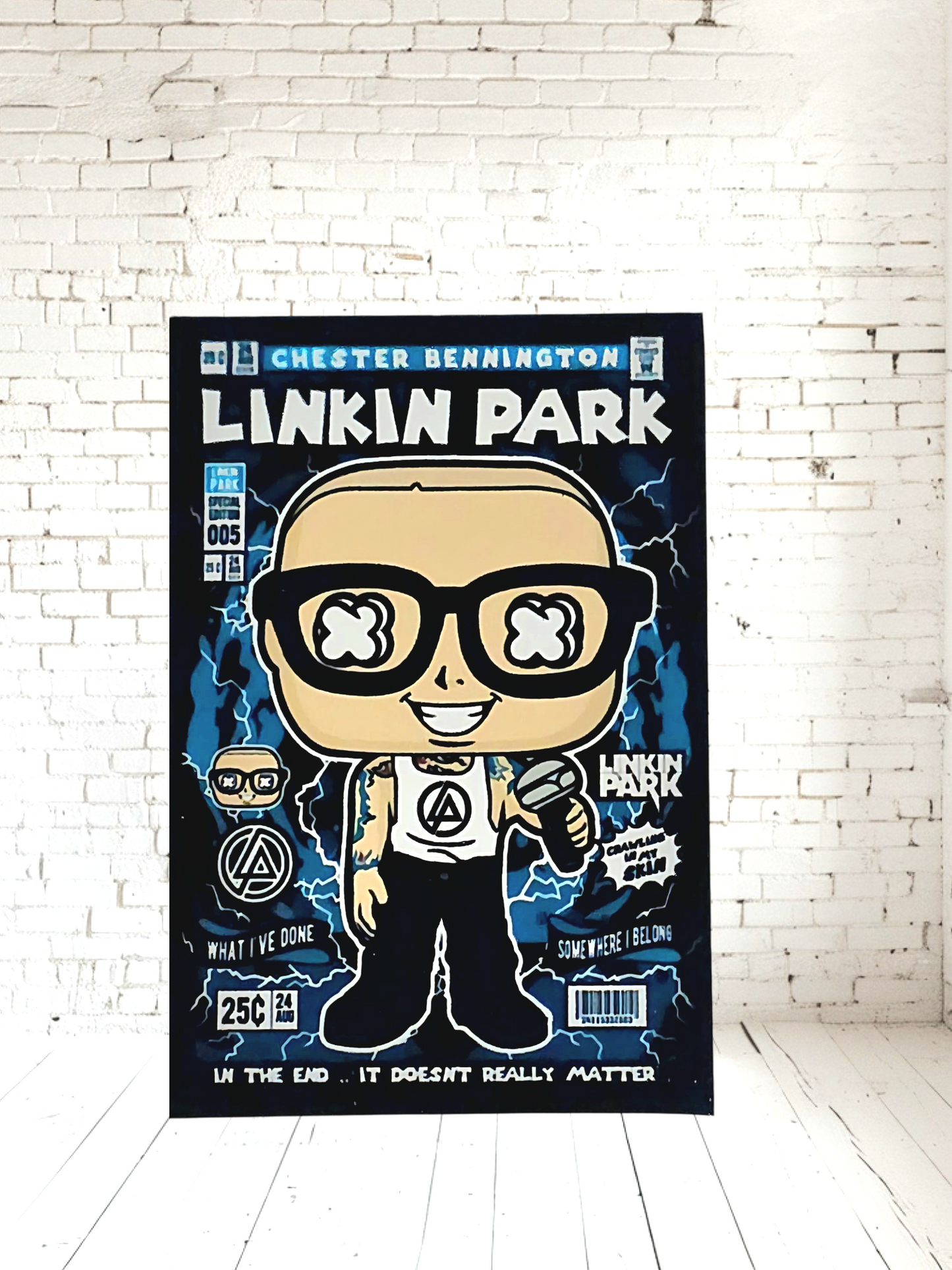 Funko Pop Music posters on Aluminum print. Multiple sizes and prints available.