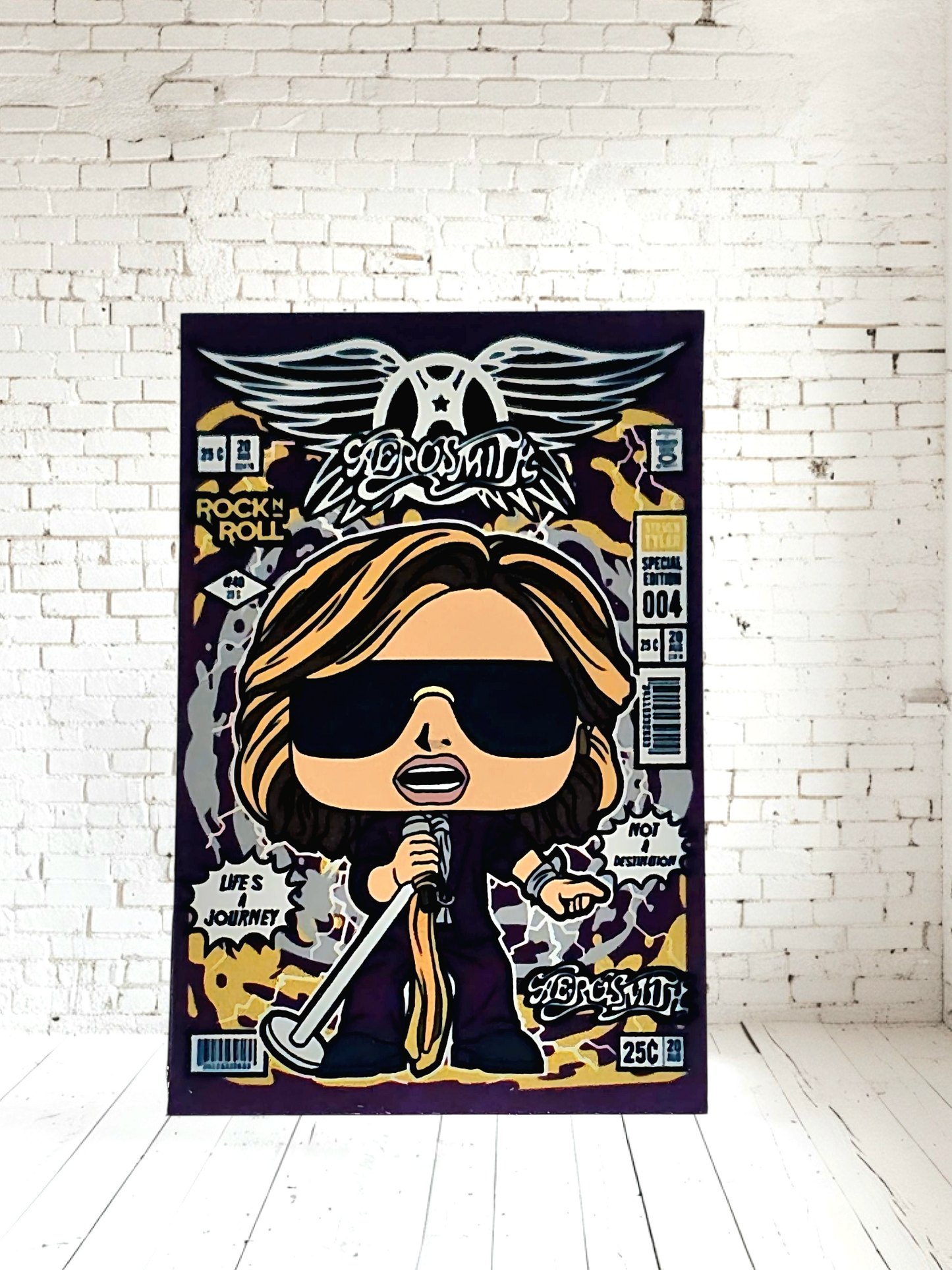 Funko Pop Music posters on Aluminum print. Multiple sizes and prints available.