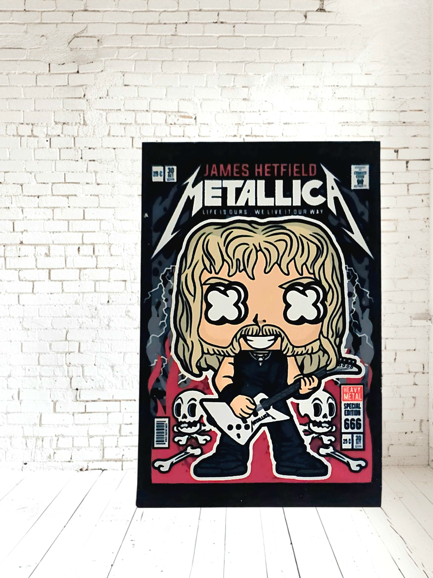 Funko Pop Music posters on Aluminum print. Multiple sizes and prints available.