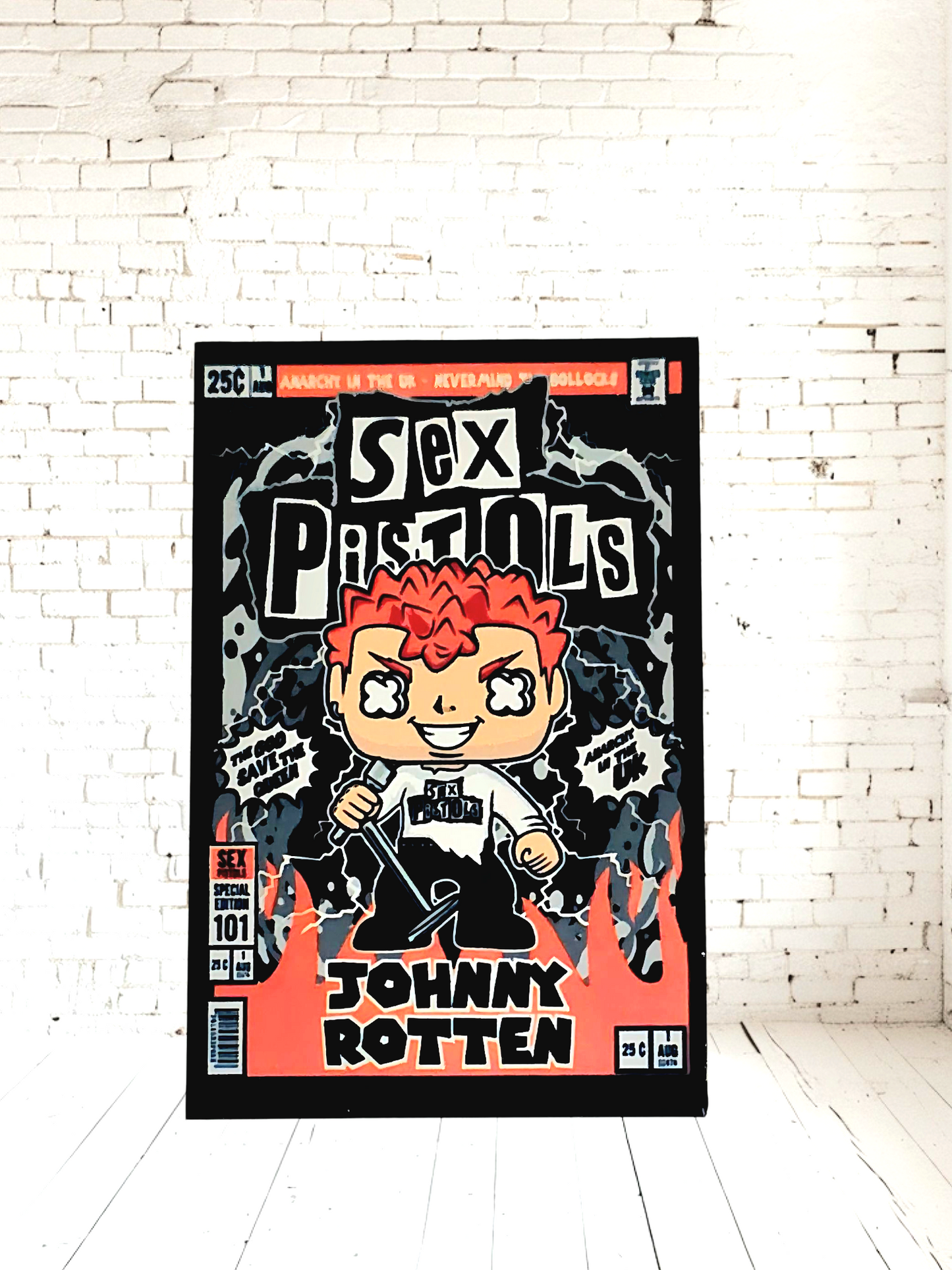 Funko Pop Music posters on Aluminum print. Multiple sizes and prints available.
