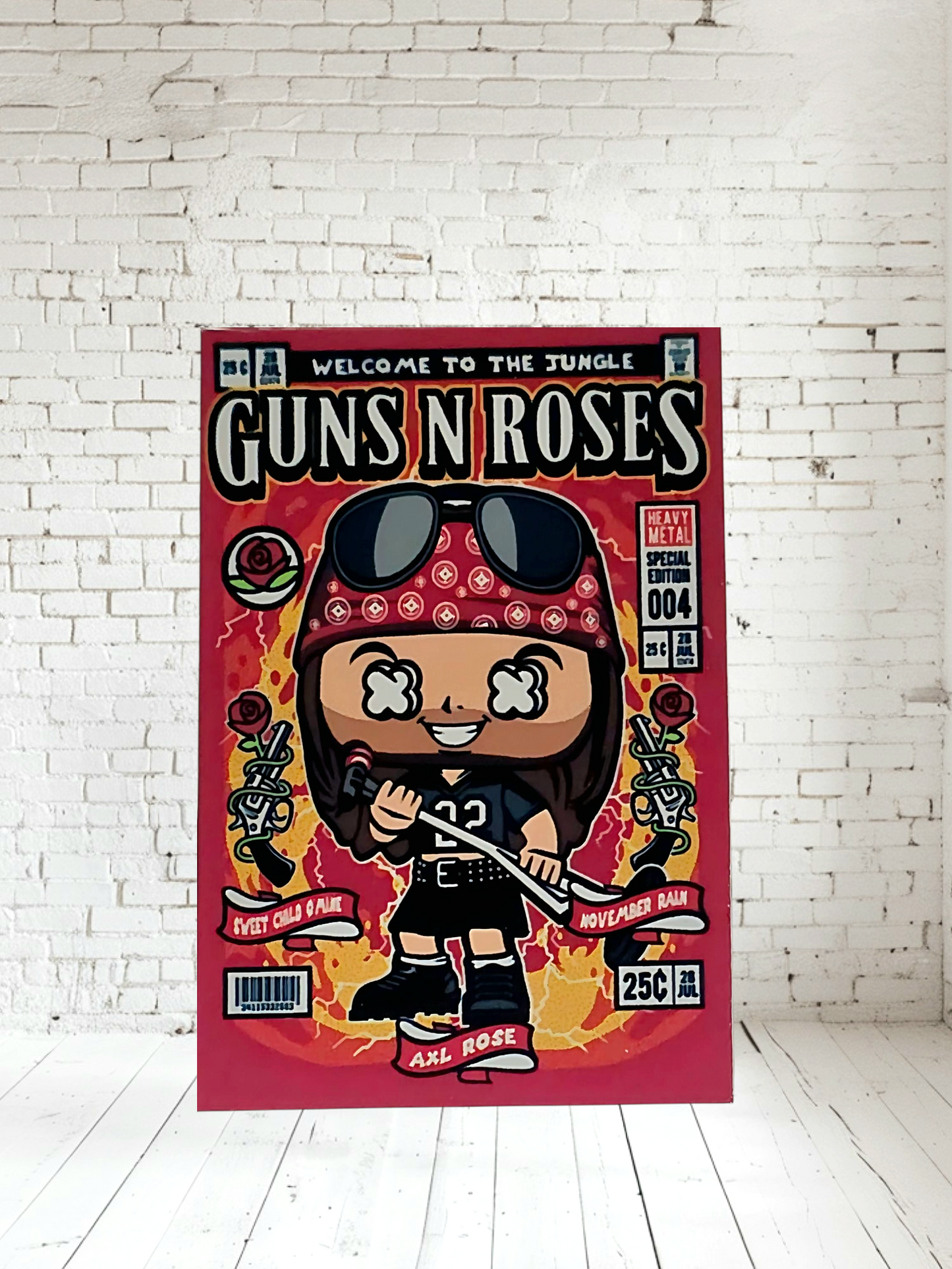 Funko Pop Music posters on Aluminum print. Multiple sizes and prints available.