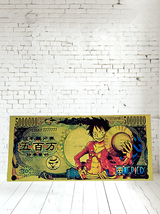Anime on 3" x 6" aluminum prints. Golden currency, very cool and many to choose from