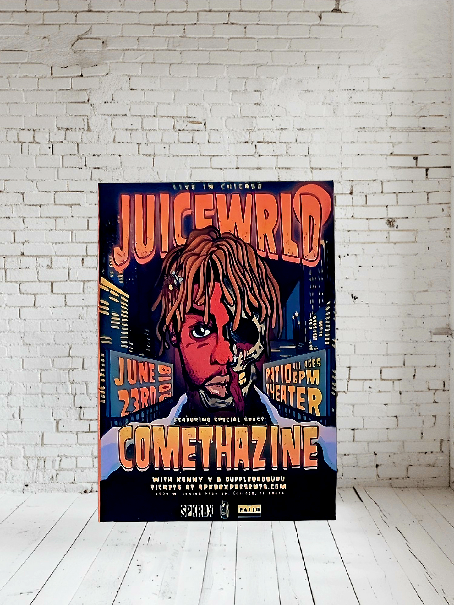 Juice Wrld posters on aluminum print. Many to choose from