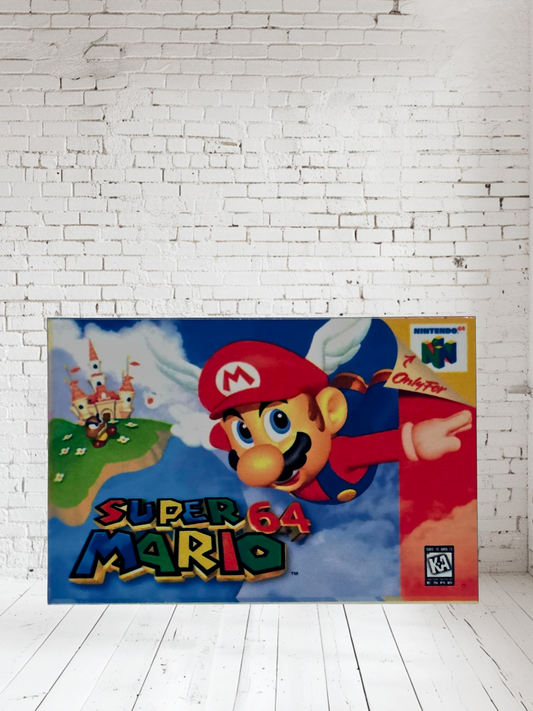Nintendo 64 video game posters on aluminum print. Many to choose from