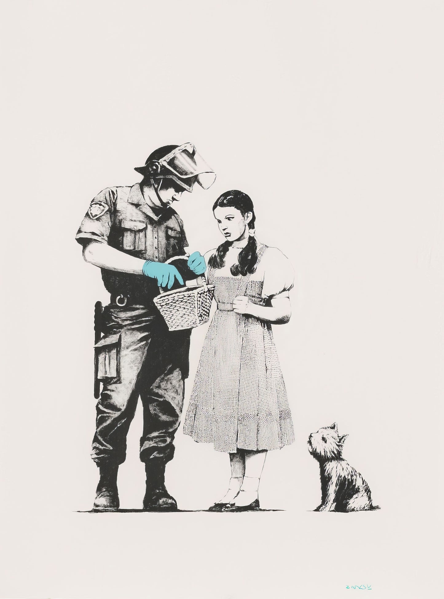 Banksy Art poster with multiple size and finish options. Stop and Search