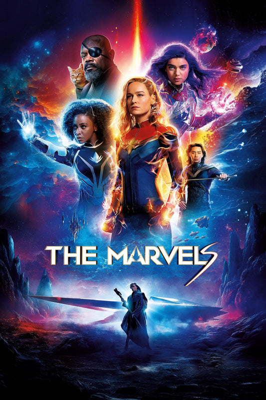 Marvel movie poster with multiple size and finish options. The Marvels