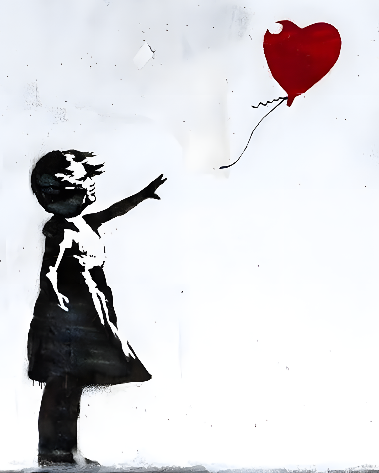 Banksy Art poster with multiple size and finish options. Girl with Balloon