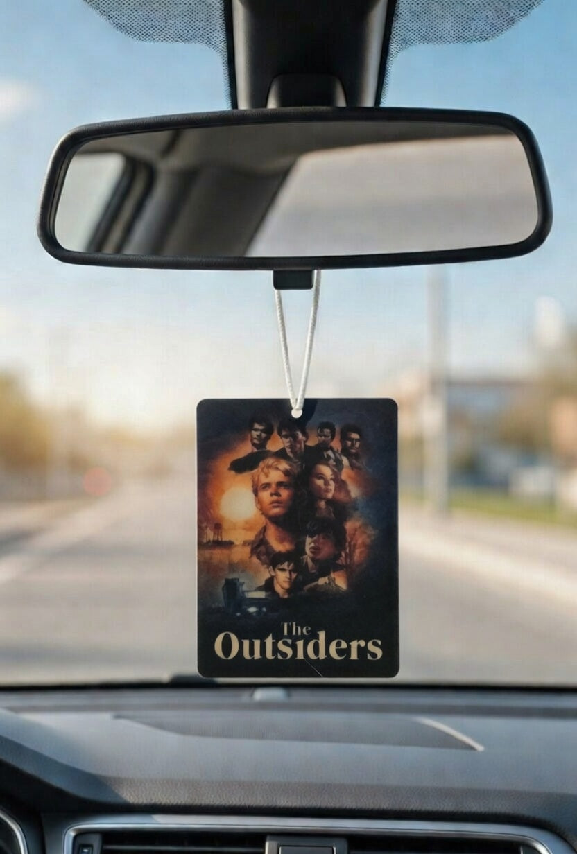 The Outsiders Movie poster car air freshener. Many scents to choose from