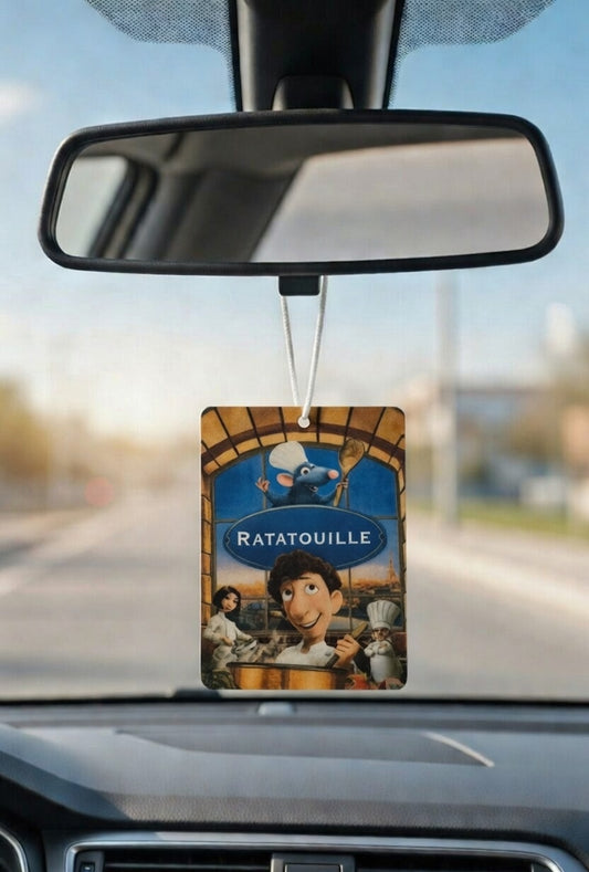 Ratatouille Movie poster car air freshener. Many scents to choose from