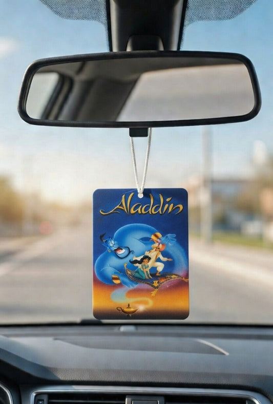 Disney's Aladdin Movie poster car air freshener. Many scents to choose from